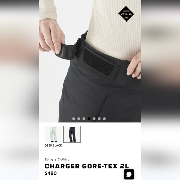 Salomon Charger GTX 2L Ski Pants - Black - Picture 4 of 6